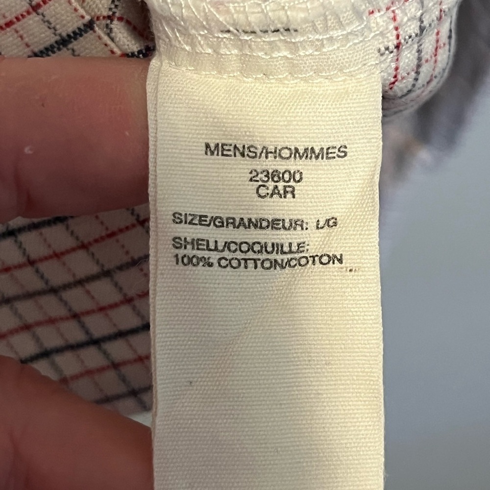 Woolrich White, Red, & Blue Casual Button Down Shirt - Picture 9 of 12